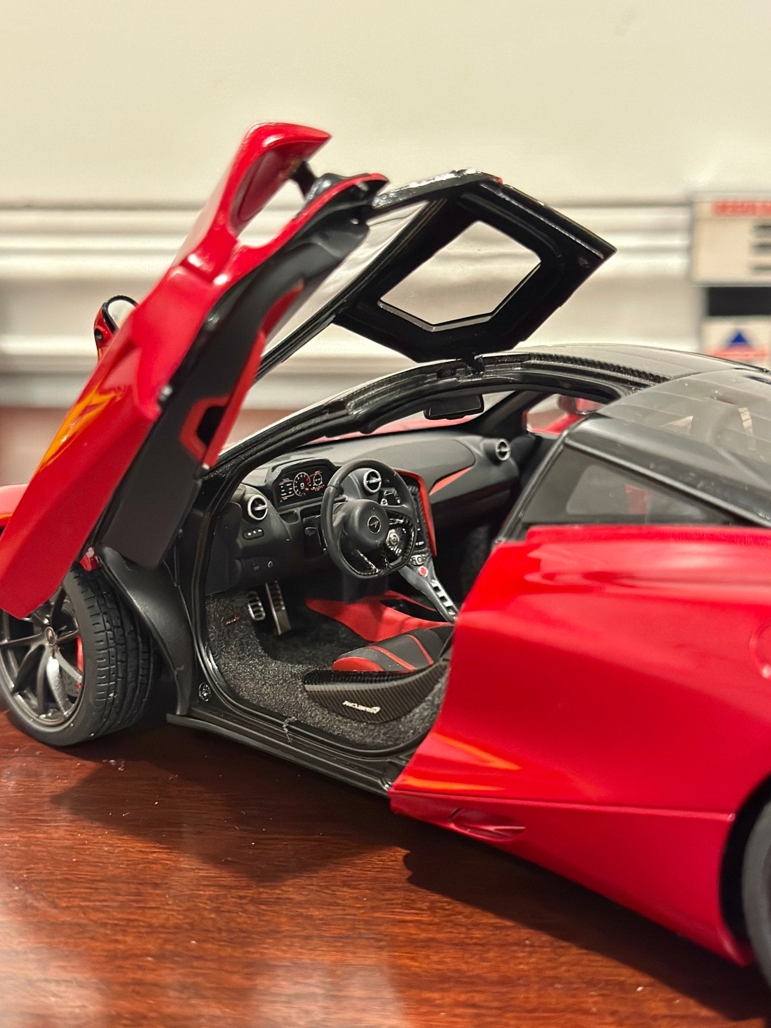 AUTOart McLaren 720s Metallic Red 1/18 Scale Diecast Model Car | In Box - Product Image