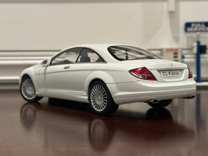 AUTOart Mercedes Benz CL-Class White 1/18 Scale Diecast Model Car - Product Image