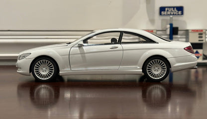 AUTOart Mercedes Benz CL-Class White 1/18 Scale Diecast Model Car - Product Image