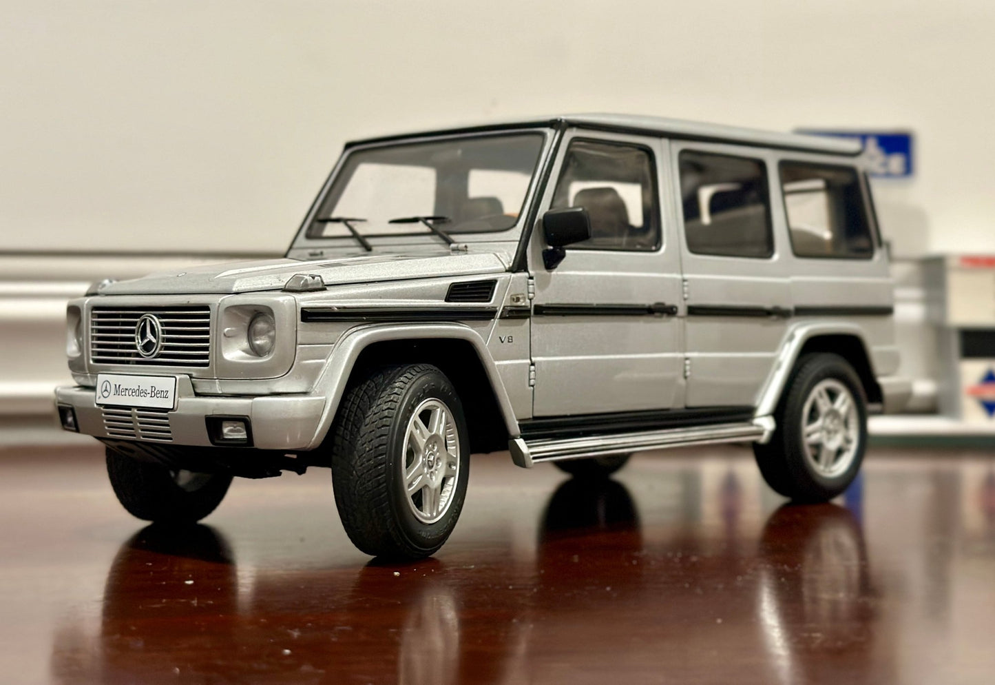 AUTOart Mercedes Benz G-Class Silver 1/18 Scale Diecast Model Car - Product Image