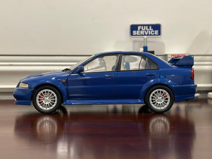 AUTOart Mitsubishi Lancer Evo Blue 1/18 Scale Diecast Model Car - Product Image