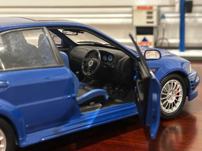 AUTOart Mitsubishi Lancer Evo Blue 1/18 Scale Diecast Model Car - Product Image