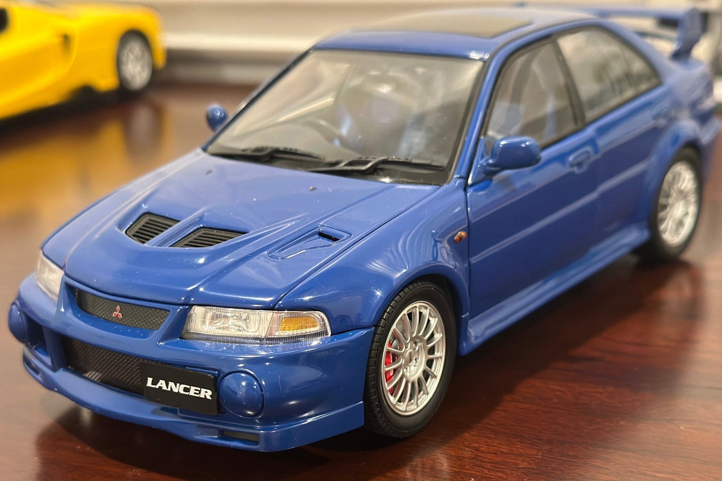 AUTOart Mitsubishi Lancer Evo Blue 1/18 Scale Diecast Model Car - Product Image