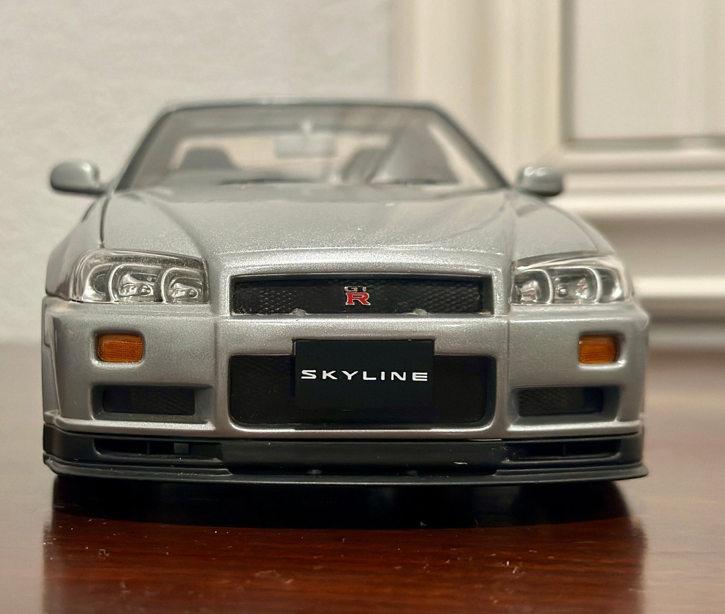 AUTOart Nissan R34 GTR Dark Gray 1/18 Scale Diecast Model Car - Product Image