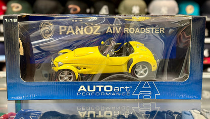 AUTOart Panoz AIV Roadster Yellow 1/18 Scale Diecast Model Car | New - Product Image