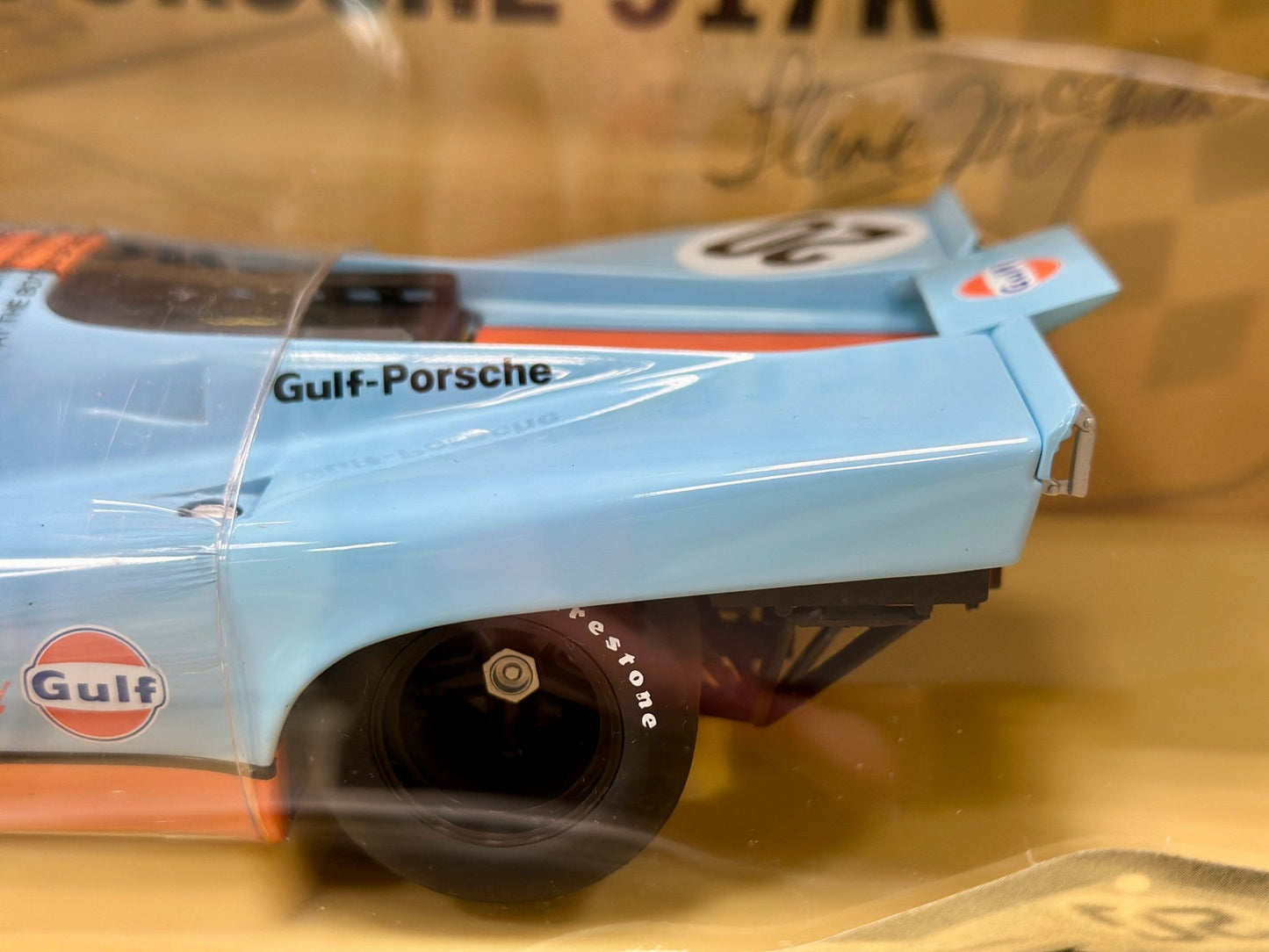 AUTOart Porsche 917 'Steve Mcqueen Edition' Gulf Blue 1/18 Scale Diecast Model Car | New - Product Image