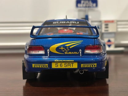 AUTOart Subaru Impreza '#5 Burns Reid Rally Monte Carlo' Blue 1/18 Scale Diecast Model Car - Product Image
