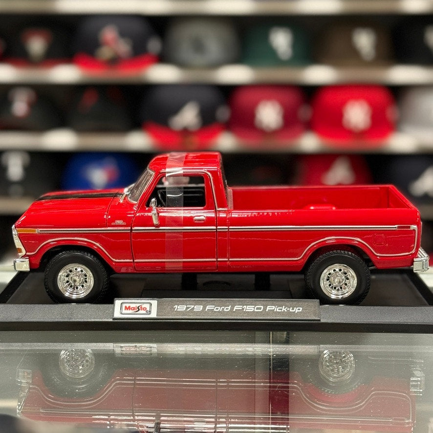 1:18 1979 Ford F-150 Ranger Pickup Truck Red Diecast Model Truck