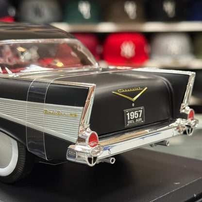 1:18 1957 Chevrolet Bel Air Coupe Black Diecast Model Car Hardtop