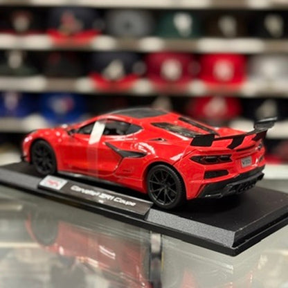 1/18 Chevrolet Corvette ZR1 Citrus Red Sports Car Diecast Model Car | New