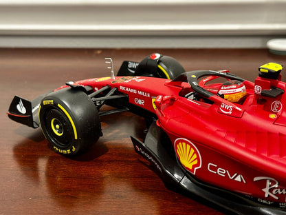 Bburago Ferrari Formula 1 'Carlos Sainz' 1/18 Scale Diecast Model F1 Car | New - Product Image