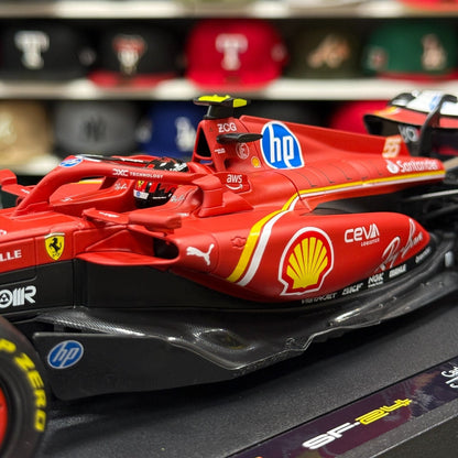 Bburago Ferrari Formula 1 'Carlos Sainz - Seasonal Livery' 1/18 Scale Model F1 Car | New - Product Image