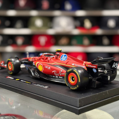 Bburago Ferrari Formula 1 'Carlos Sainz - Seasonal Livery' 1/18 Scale Model F1 Car | New - Product Image
