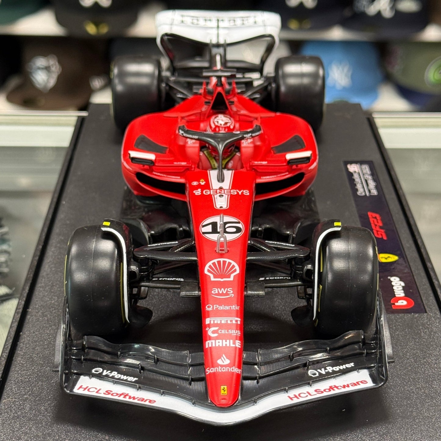 Bburago Ferrari Formula 1 'Charles Leclerc - Las Vegas GP' 1/18 Scale Model F1 Car | New - Product Image