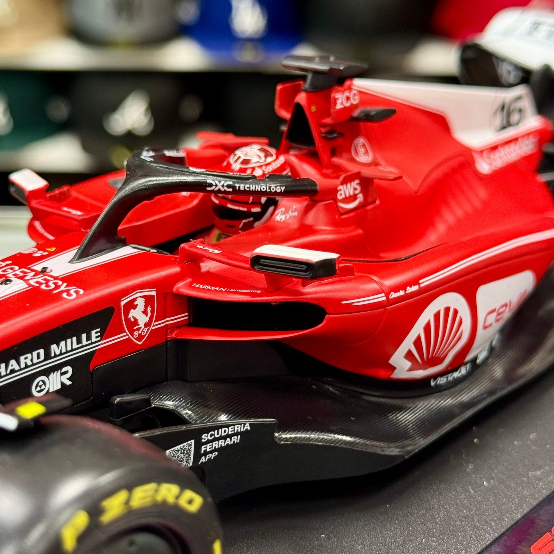 Bburago Ferrari Formula 1 'Charles Leclerc - Las Vegas GP' 1/18 Scale Model F1 Car | New - Product Image