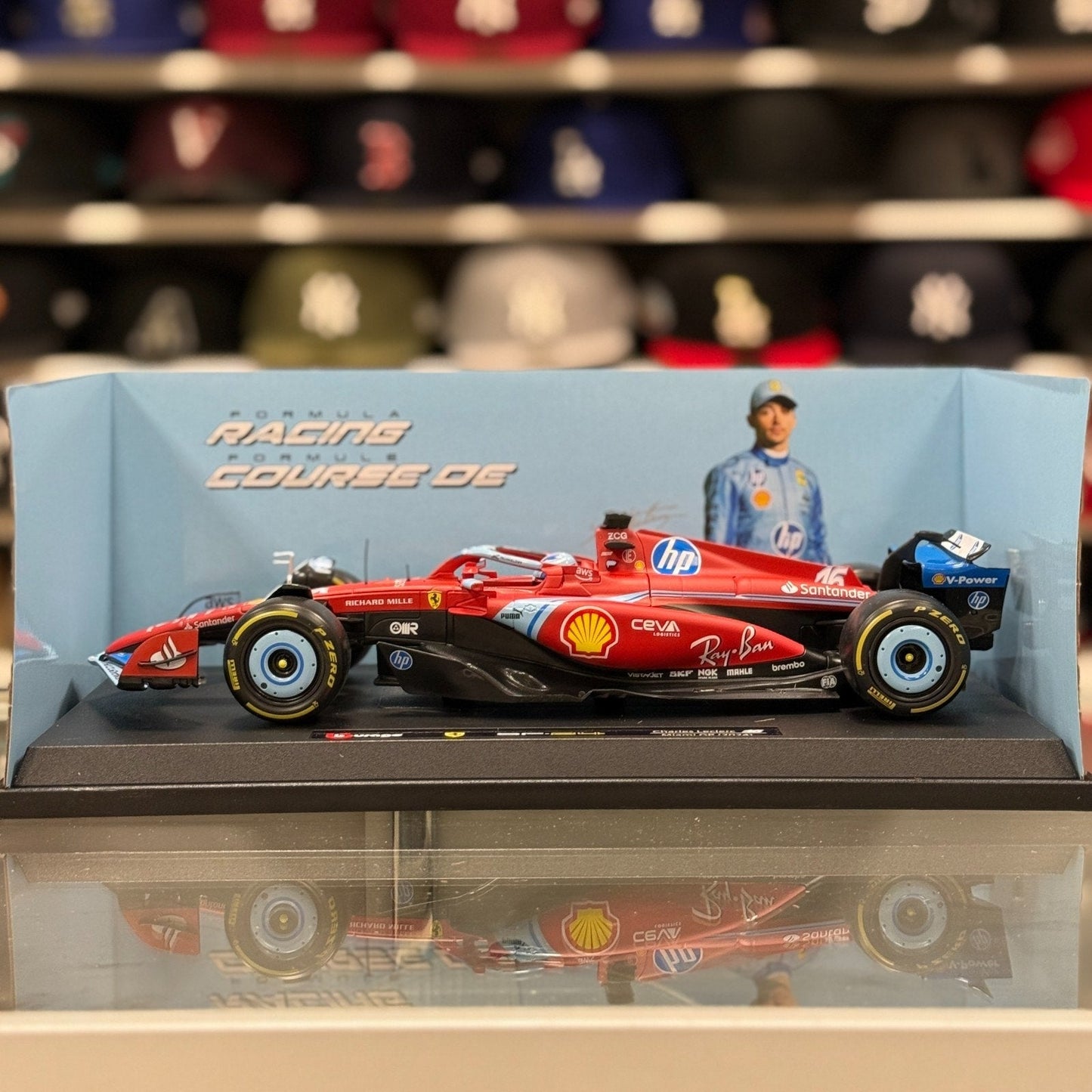 Bburago Ferrari Formula 1 'Charles Leclerc - Miami GP' 1/18 Scale Model F1 Car | New - Product Image