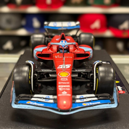 Bburago Ferrari Formula 1 'Charles Leclerc - Miami GP' 1/18 Scale Model F1 Car | New - Product Image