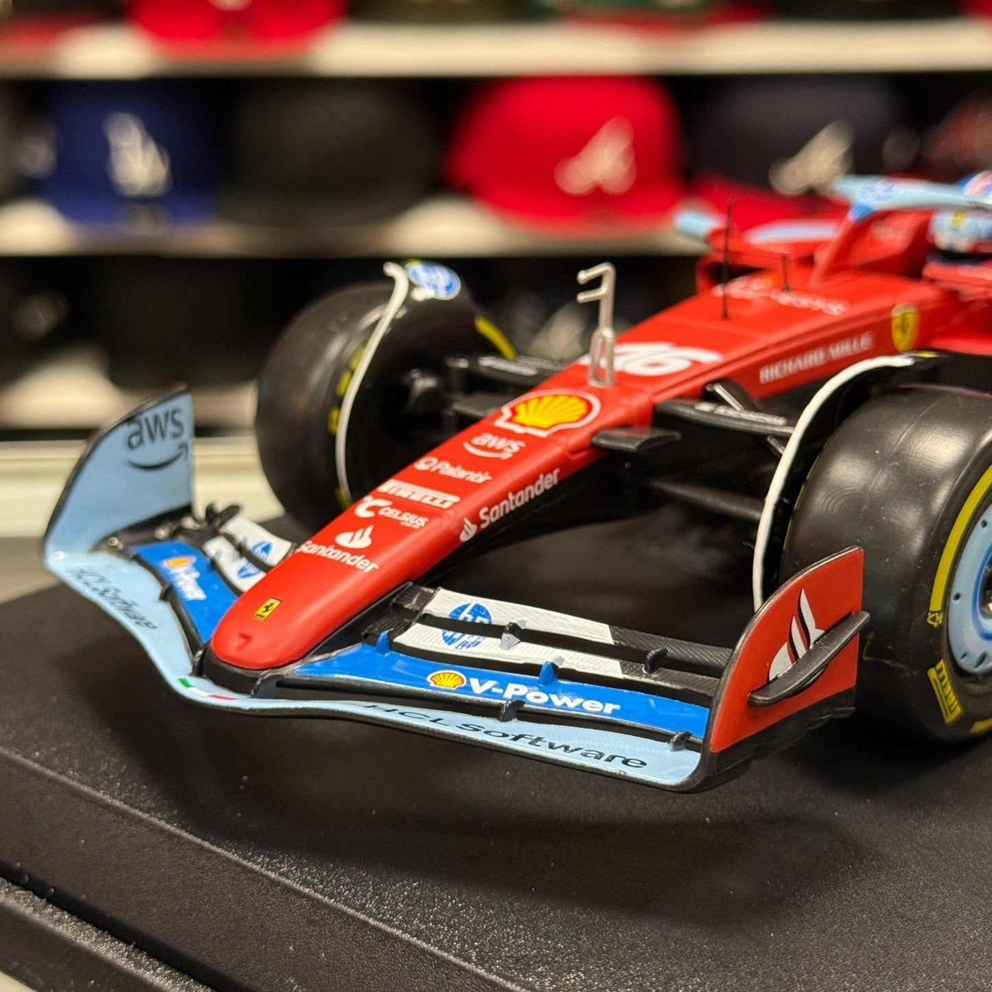 Bburago Ferrari Formula 1 'Charles Leclerc - Miami GP' 1/18 Scale Model F1 Car | New - Product Image