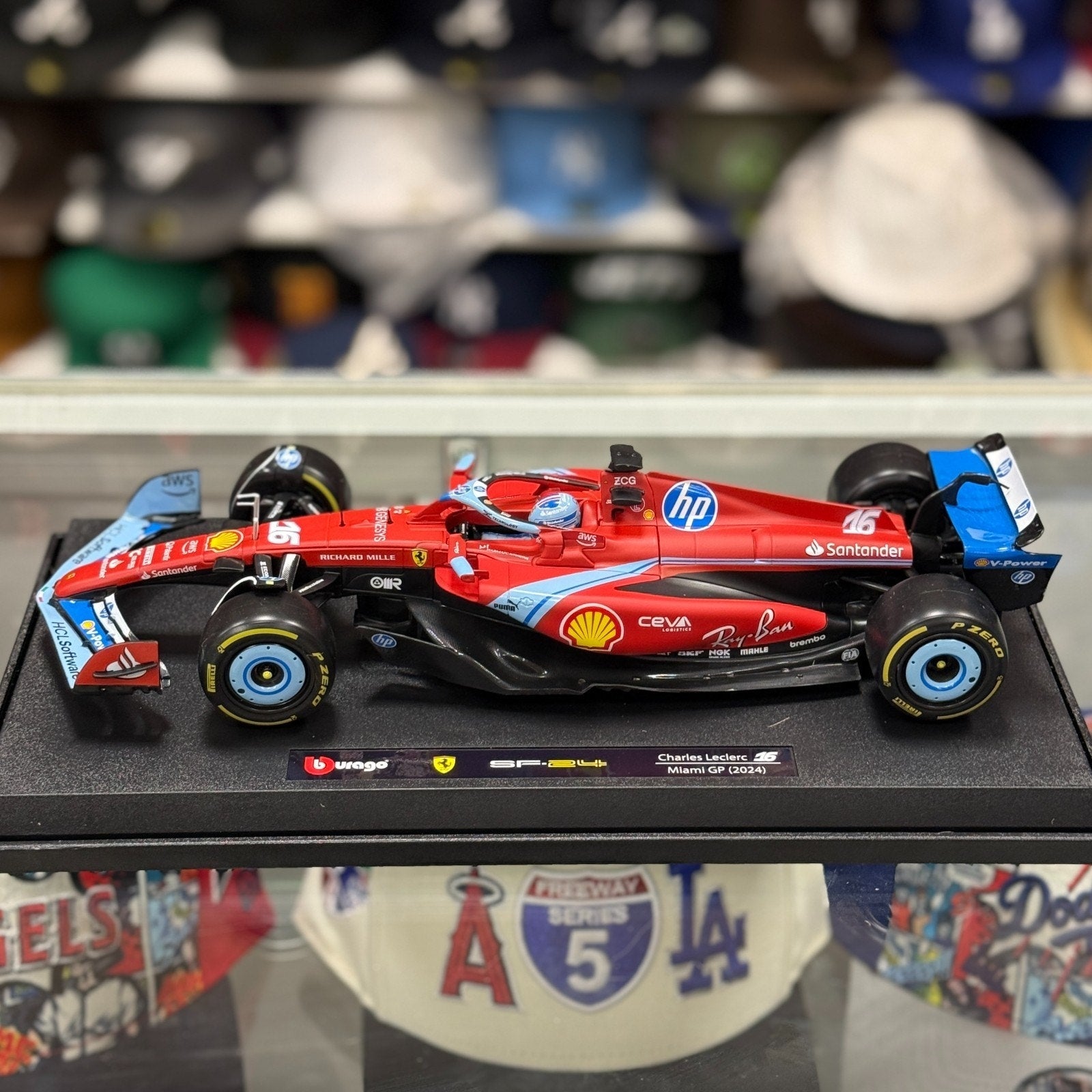 Bburago Ferrari Formula 1 'Charles Leclerc - Miami GP' 1/18 Scale Model F1 Car | New - Product Image