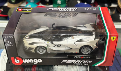 Bburago Ferrari LaFerrari FxxK Evo White 1/18 Scale Diecast Model Car - Product Image
