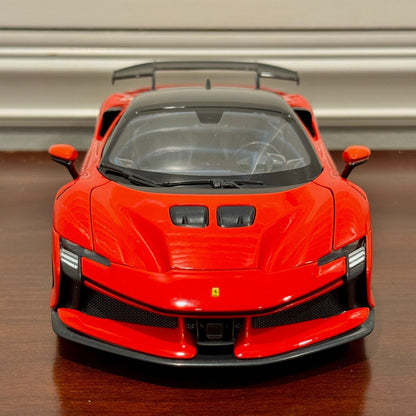 Bburago Ferrari SF90 XX Stradale 'Rosso-Dino' Red 1/18 Scale Diecast Model Car | New - Product Image