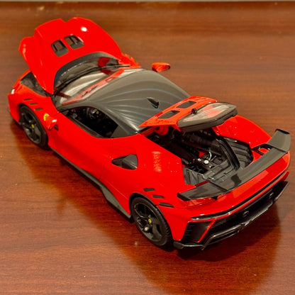 Bburago Ferrari SF90 XX Stradale 'Rosso-Dino' Red 1/18 Scale Diecast Model Car | New - Product Image
