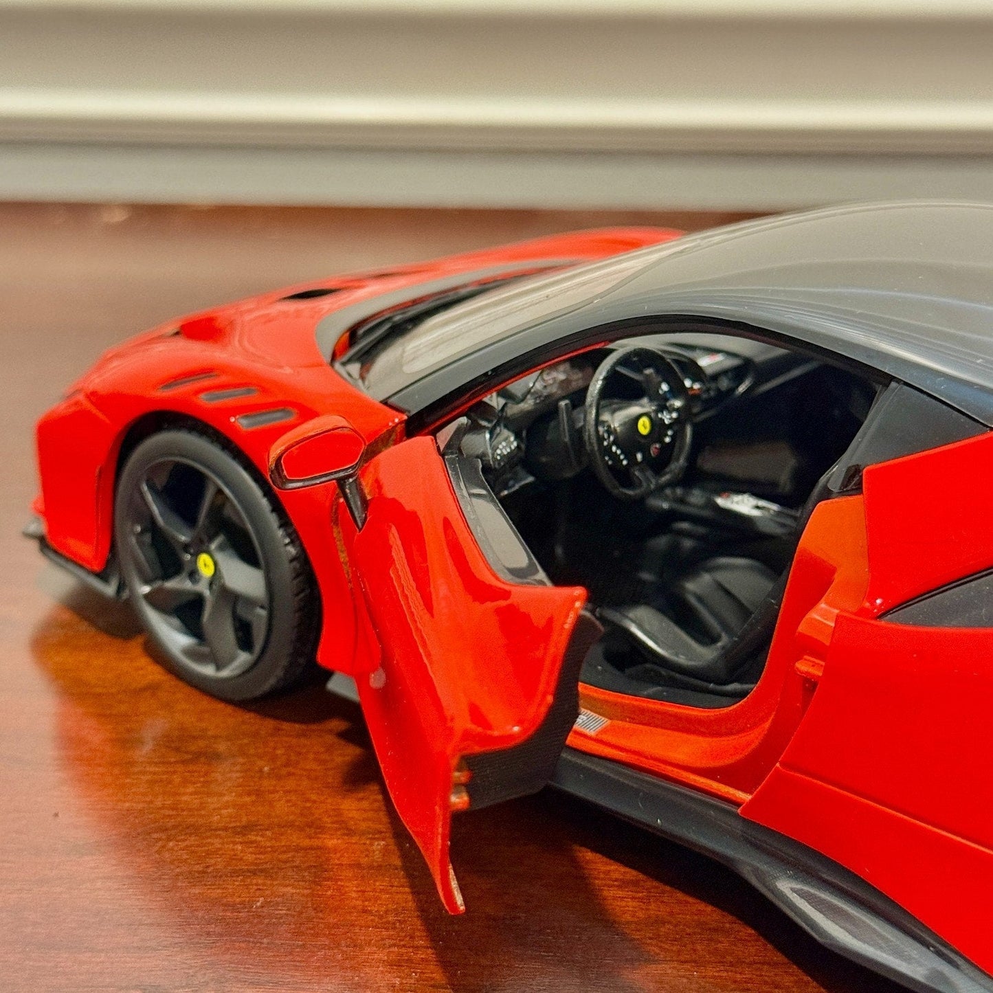 Bburago Ferrari SF90 XX Stradale 'Rosso-Dino' Red 1/18 Scale Diecast Model Car | New - Product Image
