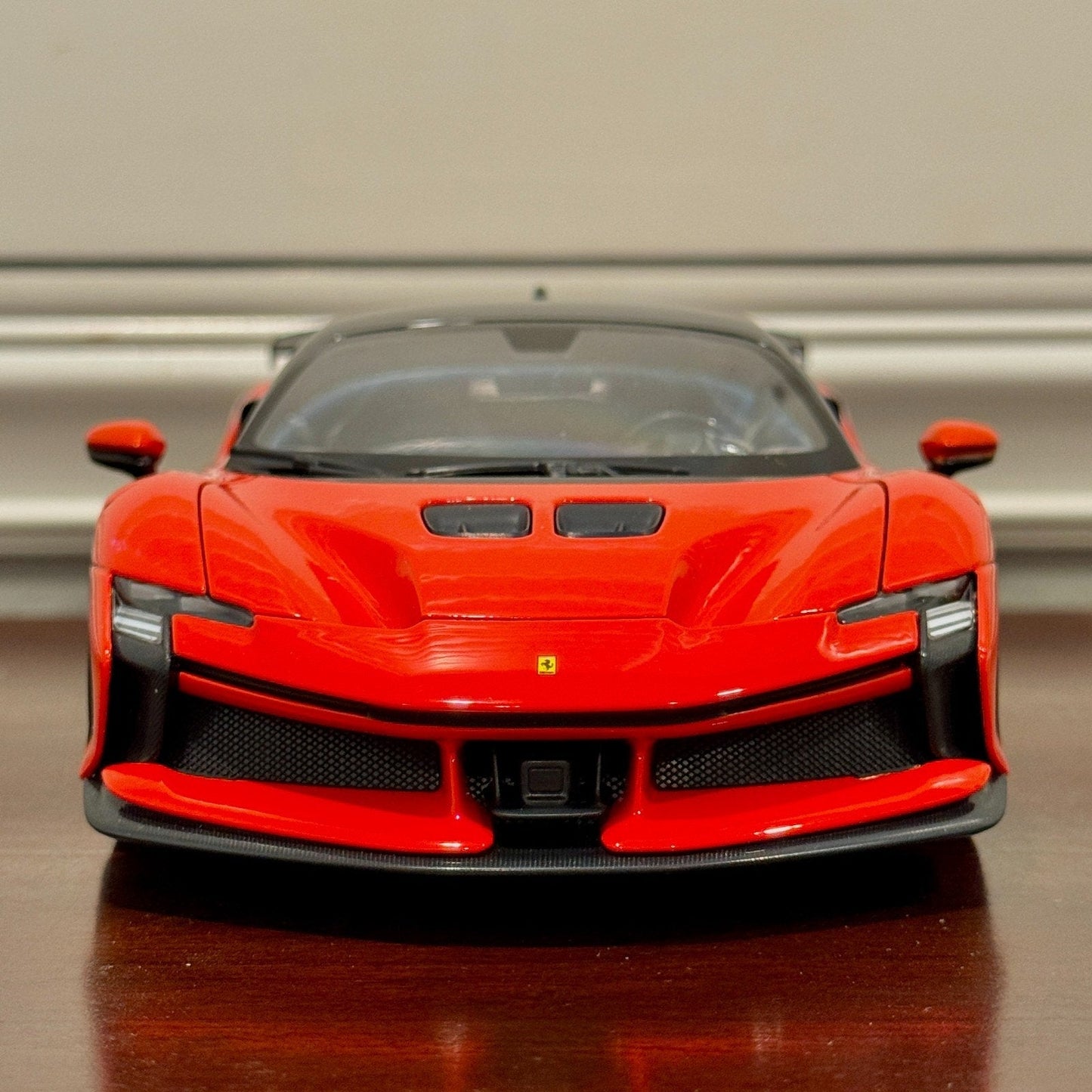 Bburago Ferrari SF90 XX Stradale 'Rosso-Dino' Red 1/18 Scale Diecast Model Car | New - Product Image