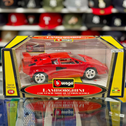 Bburago Lamborghini Countach 5000-QV Red 1/18 Scale Diecast Model Car | New - Product Image