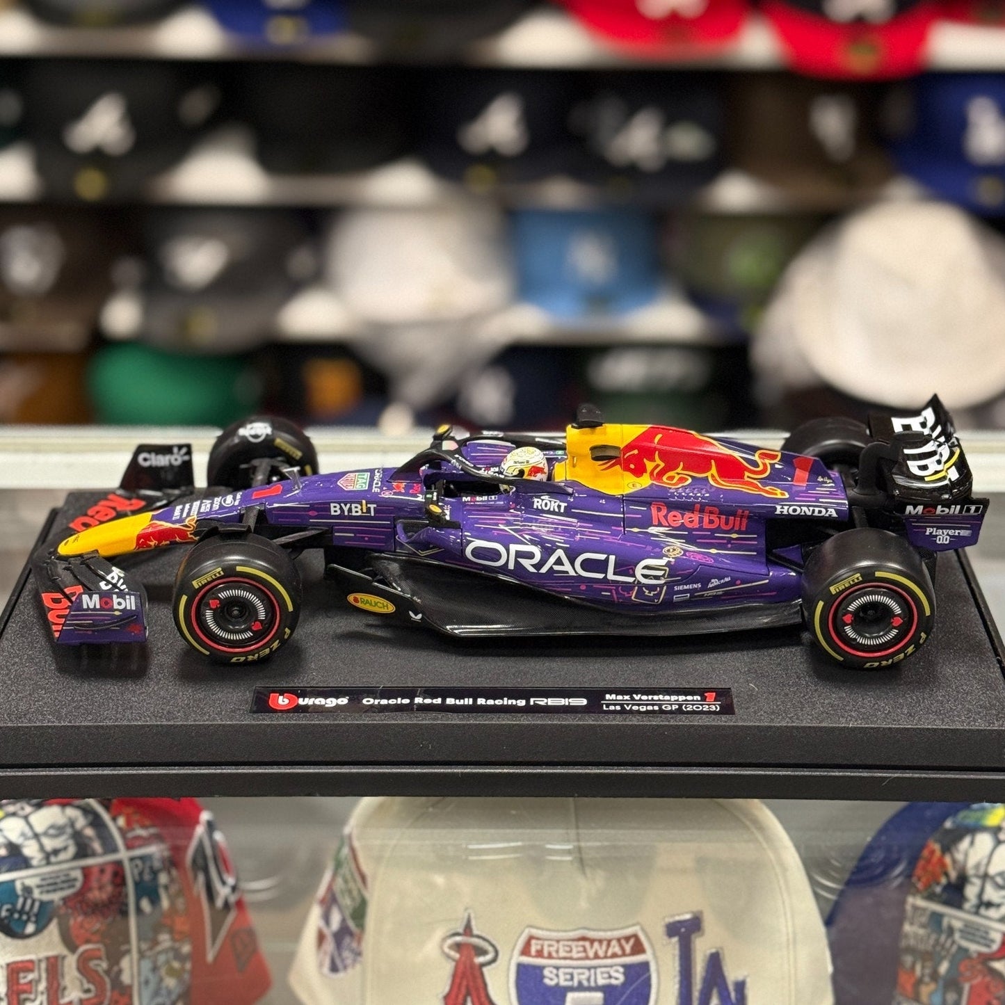 Bburago Red Bull Formula 1 F1 'Max Verstappen - Las Vegas GP' 1/18 Scale Model F1 Car | New - Product Image