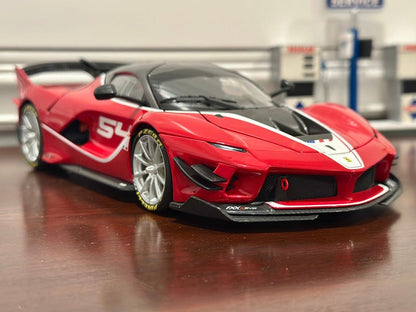 Bburago Signature Ferrari FXXK Evo '#54 Michael Luzich' 1/18 Scale Diecast Model Car | New - Product Image