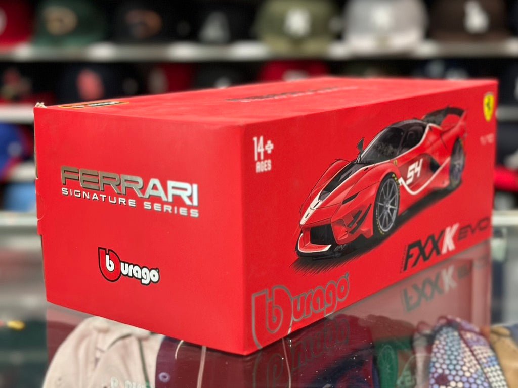 Bburago Signature Ferrari FXXK Evo '#54 Michael Luzich' 1/18 Scale Diecast Model Car | New - Product Image