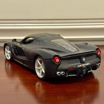 Bburago Signature Ferrari Laferrari Matte Black 1/18 Scale Diecast Model Car | New - Product Image