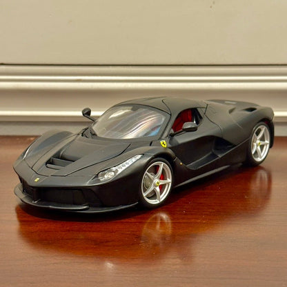 Bburago Signature Ferrari Laferrari Matte Black 1/18 Scale Diecast Model Car | New - Product Image