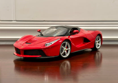 Bburago Signature Ferrari Laferrari Red w/ Black 1/18 Scale Diecast Model Car | New - Product Image