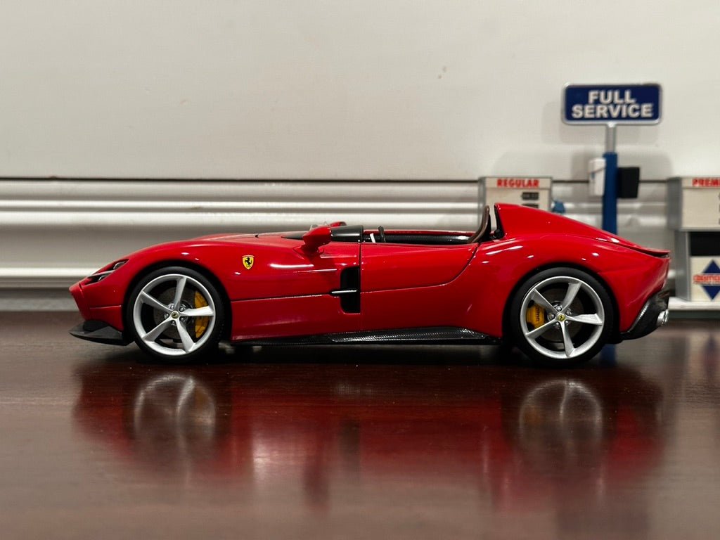 Bburago Signature Ferrari Monza SP1 Red 1/18 Scale Diecast Model Car | New - Product Image