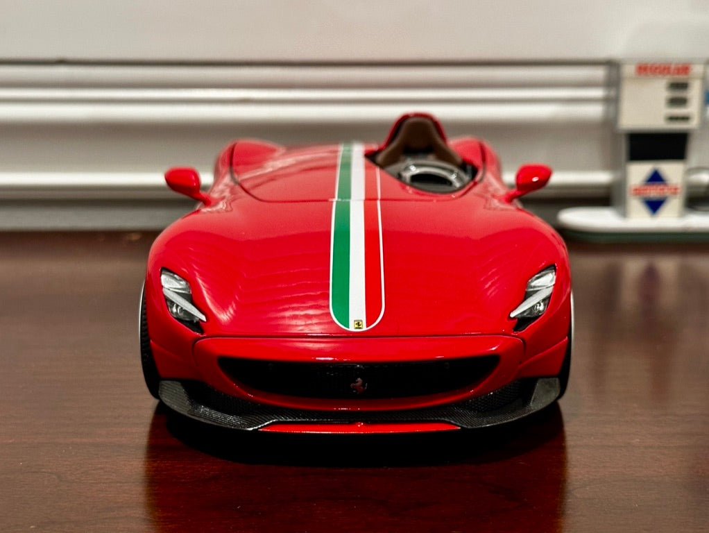 Bburago Signature Ferrari Monza SP1 Red 1/18 Scale Diecast Model Car | New - Product Image