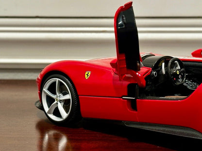 Bburago Signature Ferrari Monza SP1 Red 1/18 Scale Diecast Model Car | New - Product Image