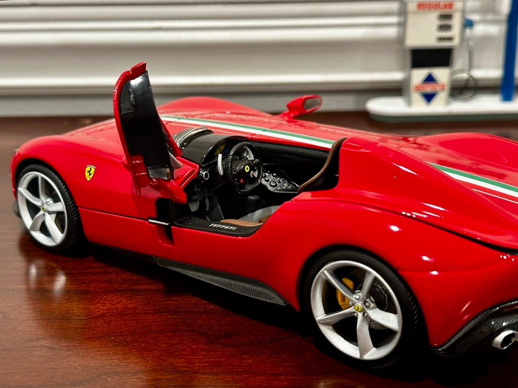 Bburago Signature Ferrari Monza SP1 Red 1/18 Scale Diecast Model Car | New - Product Image