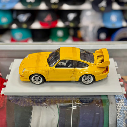 Vintage UT Models 1/18 Porsche 911 (993) GT2 Yellow | Stand Only
