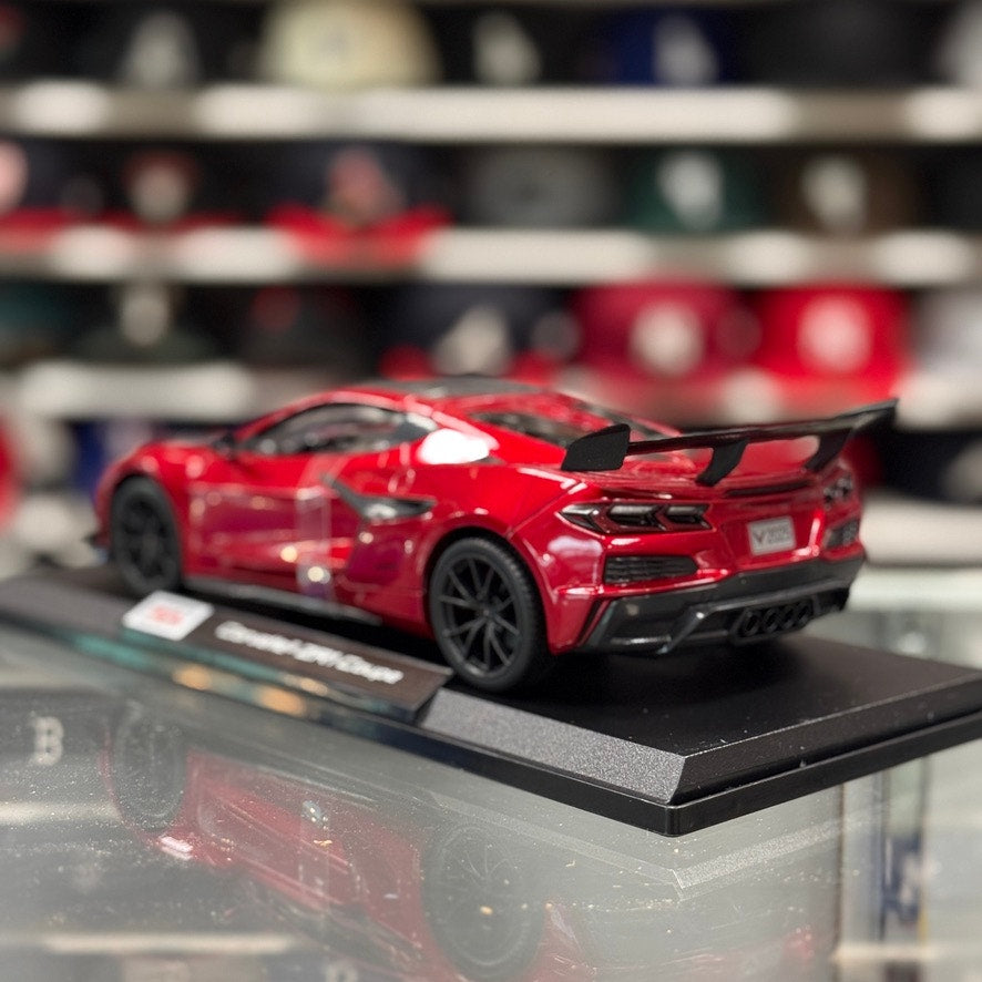 1/18 Chevrolet Corvette ZR1 Metallic Red Sports Car Diecast Model Car | New