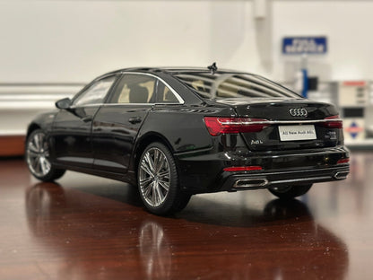 Dealer Edition Audi A6L Black 1/18 Scale Diecast Model Car - Product Image