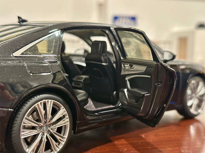 Dealer Edition Audi A6L Black 1/18 Scale Diecast Model Car - Product Image