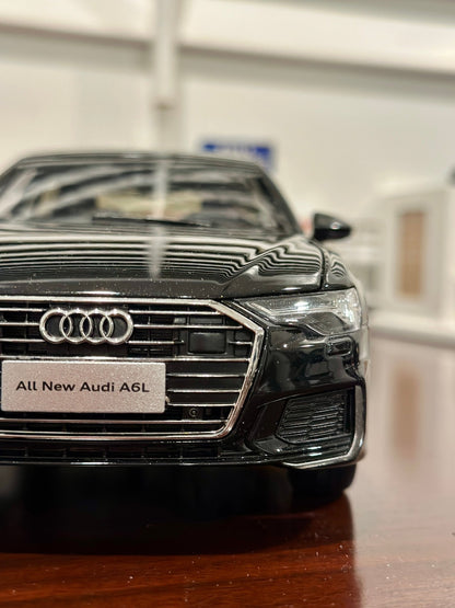 Dealer Edition Audi A6L Black 1/18 Scale Diecast Model Car - Product Image