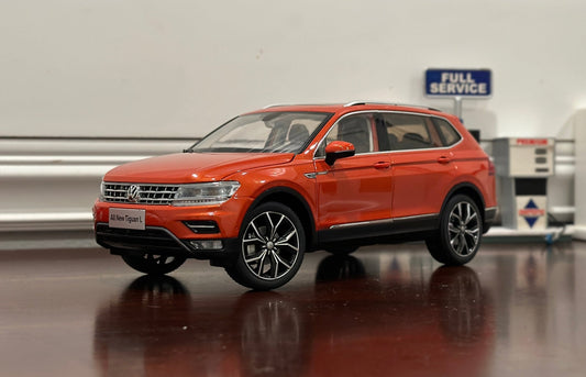Dealer Edition Volkswagen Tiguan SUV Orange 1/18 Scale Diecast Model Car - Product Image