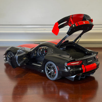 1/18 Dodge Viper ACR Black/Red Stripes AUTOart Composite Model Car | In Box