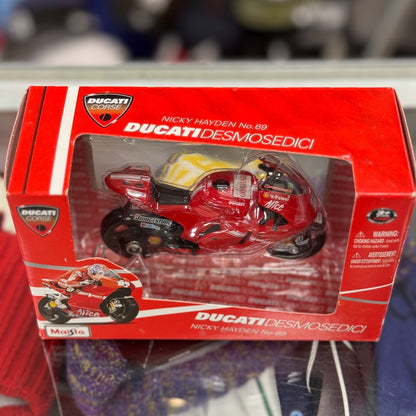 1/18 Ducati Corse Desmosedici 'Nicky Haden #69' Maisto Racing Motorcycle | Rare