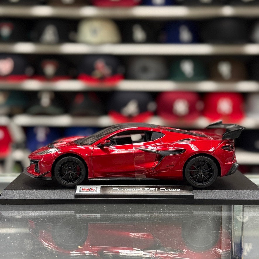 1/18 Chevrolet Corvette ZR1 Metallic Red Sports Car Diecast Model Car | New