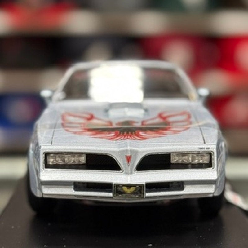 1/18 Pontiac Firebird Trans Am Silver Muscle Car Diecast Model Car | New - Product Image