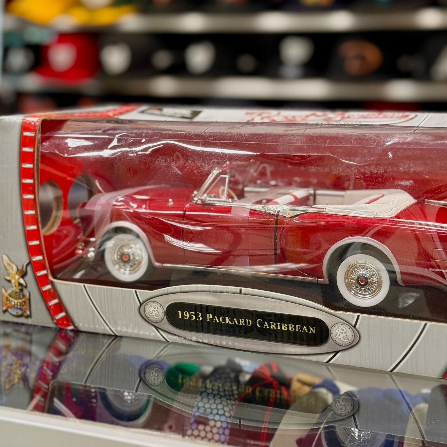 1/18 1953 Packard Caribbean Convertible Red Road Signature Diecast Car | New